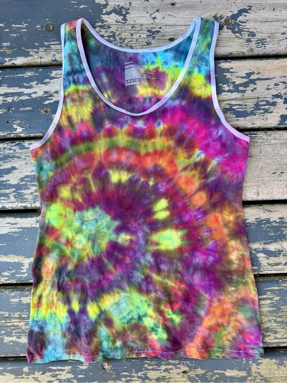 Vibrant Multicolor Tie-Dye Tank Top